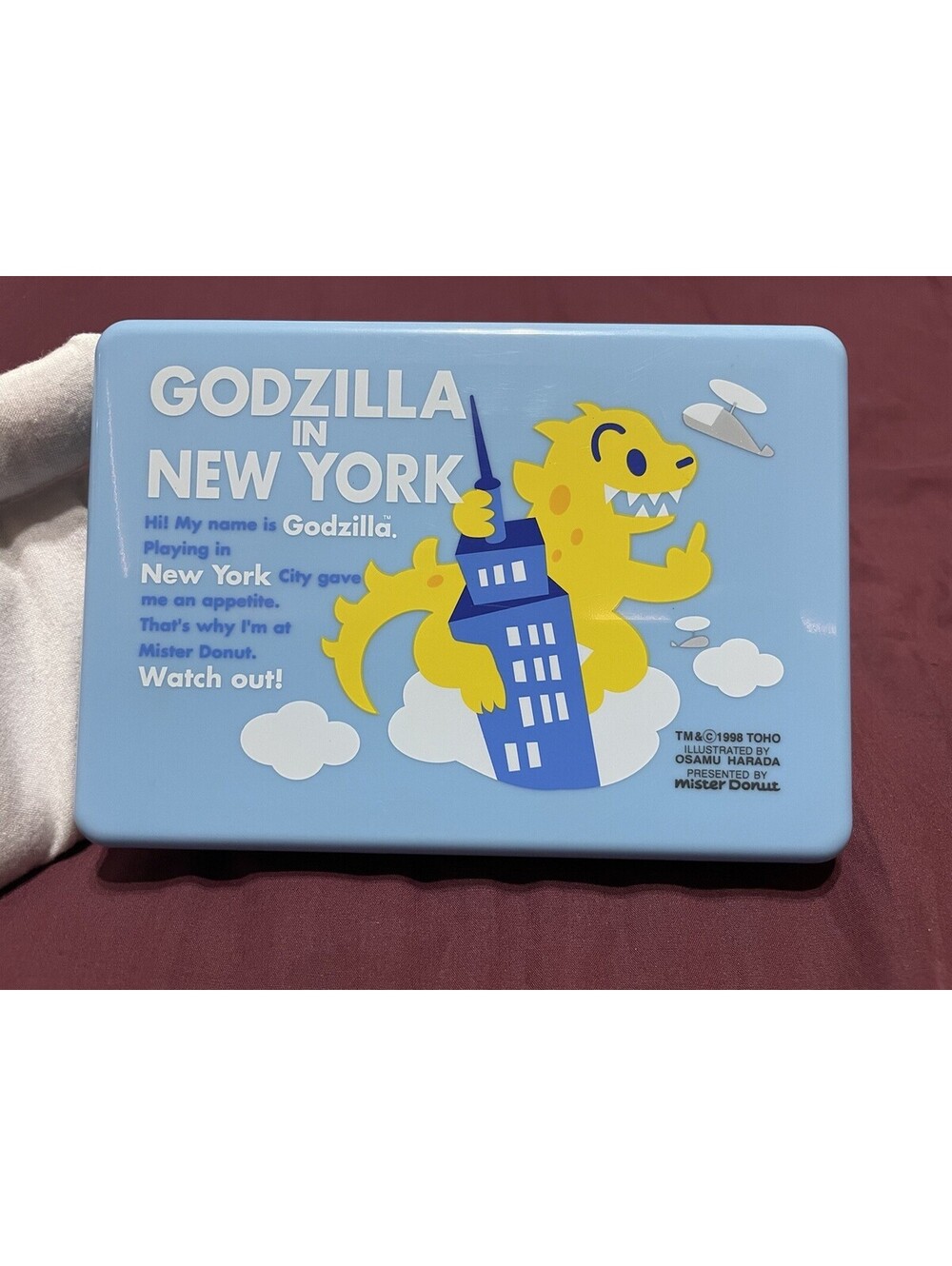Godzilla in New York Mister Donut Japan Exclusive Lunch Box Vento Sandwich Case